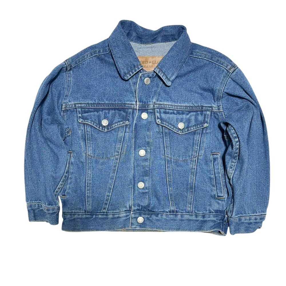 Faded Glory Toddler Boy Oversized Western Cut Jean Jacket Blue